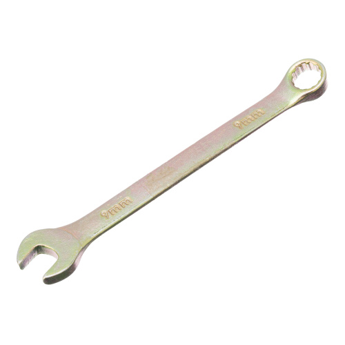 Ключ комбинированный, 9 мм, желтый цинк Сибртех по ценам производителя в Челябинске с доставкой по всей России