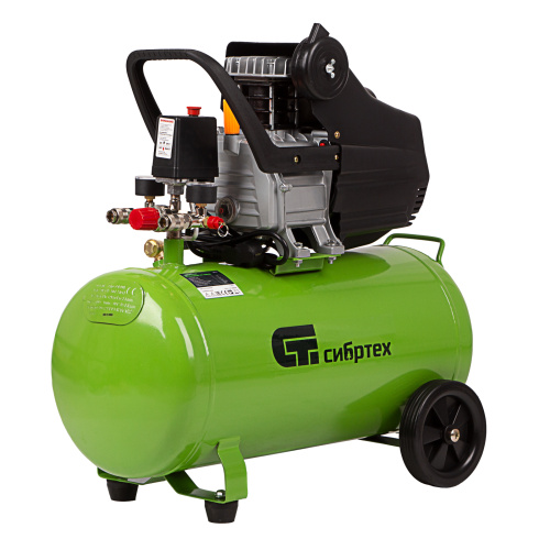 Компрессор воздушный КК-1500/50, 1.5 кВт, 198 л/мин, 50 л, прямой привод, масляный Сибртех по ценам производителя в Челябинске с доставкой по всей России