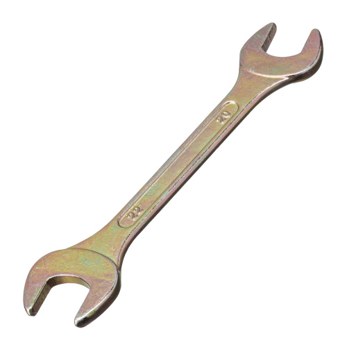 Ключ рожковый, 20 х 22 мм, желтый цинк Сибртех по ценам производителя в Челябинске с доставкой по всей России