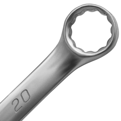 Ключ комбинированный, 20 мм, CrV, матовый хром Matrix по ценам производителя в Челябинске с доставкой по всей России