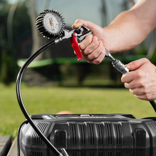 Компрессор воздушный DL1100 1.1 кВт, 180 л/мин, с набором аксессуаров Denzel купить в Москве с доставкой по всей России | ProtosMarket.ru