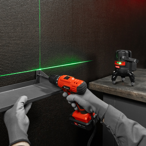 Лазерный уровень ML 06 Green, 30 м, 520 нм, аккумулятор Li 2800 мАч, резьба 5/8" Matrix по ценам производителя в Челябинске с доставкой по всей России