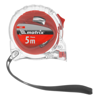 Рулетка Crystal,5 м х 19 мм,корпус из поликарбоната Matrix по ценам производителя в Челябинске с доставкой по всей России