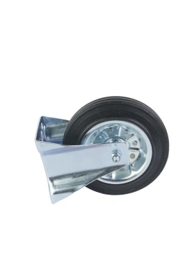 Колесо неповоротное усиленное резина FRC 80 200 мм по ценам производителя в Челябинске с доставкой по всей России