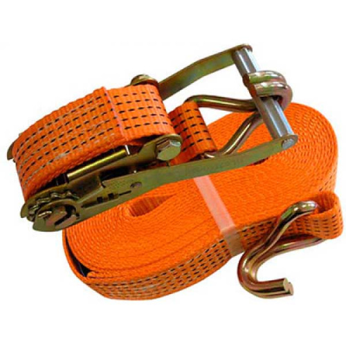 Ремень стяжной  0,4 / 0,8 тн, РС 6 м x 25 мм, полиэстер, с крюками, храповиком | СибТаль по ценам производителя в Челябинске с доставкой по всей России