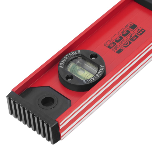 Уровень алюминиевый "Рельс", 800 мм, 3 глазка, усиленный Matrix по ценам производителя в Челябинске с доставкой по всей России