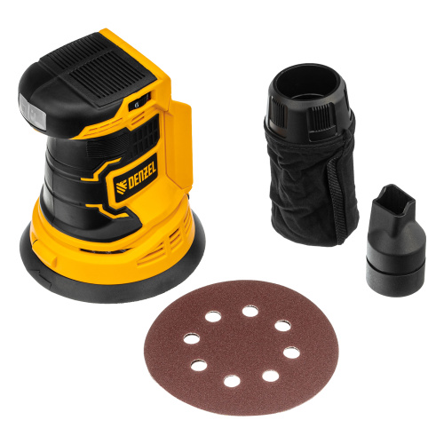 Машина шлифовальная эксцентриковая аккумуляторная COS-125-0, 18В Li-Ion Denzel по ценам производителя в Челябинске с доставкой по всей России