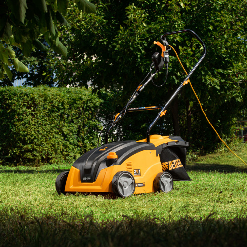 Скарификатор-аэратор  электрический SAE-1500, 1500 Вт, -11/+5 мм, 32 cм Denzel по ценам производителя в Челябинске с доставкой по всей России