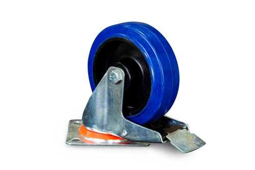 Колесо поворотное резина SRCLb 63 160 мм с тормозом (N) по ценам производителя в Челябинске с доставкой по всей России