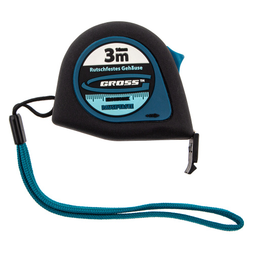 Рулетка "Ergonomisch",3 м x 16 мм,магнитный обрезиненный зацеп Gross по ценам производителя в Челябинске с доставкой по всей России