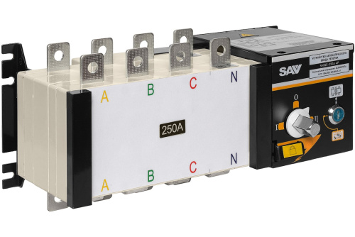 Реверсивный рубильник АВР (устройство автоматического ввода резерва) SHIQ5-250 4P купить в Москве с доставкой по всей России | ProtosMarket.ru