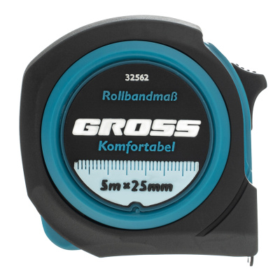 Рулетка Komfortabel 5 м х 25 мм,обрезиненный корпус Gross купить в Москве с доставкой по всей России | ProtosMarket.ru