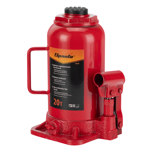 Домкрат гидравлический бутылочный, 20 т, h подъема 250-470 мм Sparta по ценам производителя в Челябинске с доставкой по всей России
