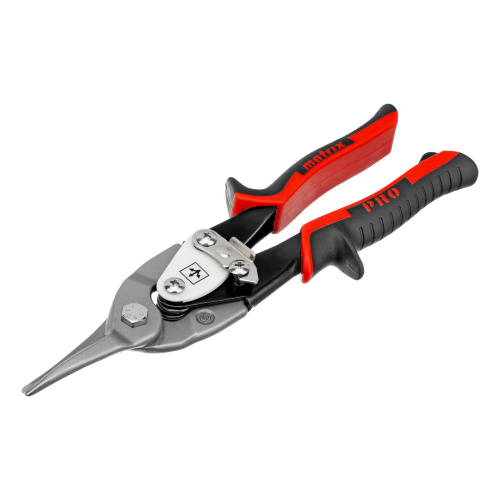 Ножницы по металлу, 250 мм, прямой рез, сталь CRMO, двухкомпонентные рукоятки, PRO Matrix по ценам производителя в Челябинске с доставкой по всей России