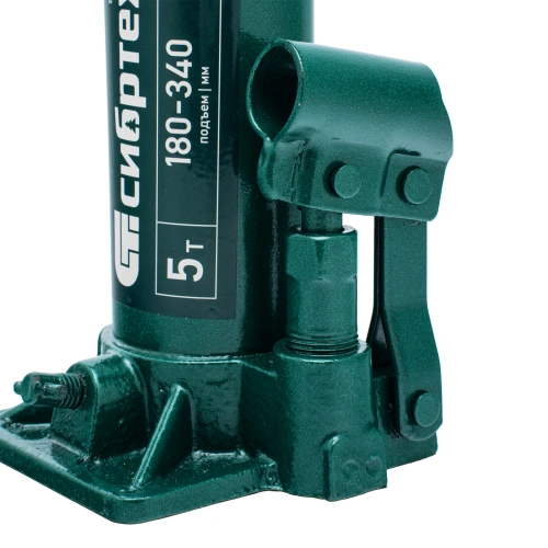 Домкрат гидравлический бутылочный, 5 т, 180-340 мм, в пласт. кейсе Сибртех по ценам производителя в Челябинске с доставкой по всей России