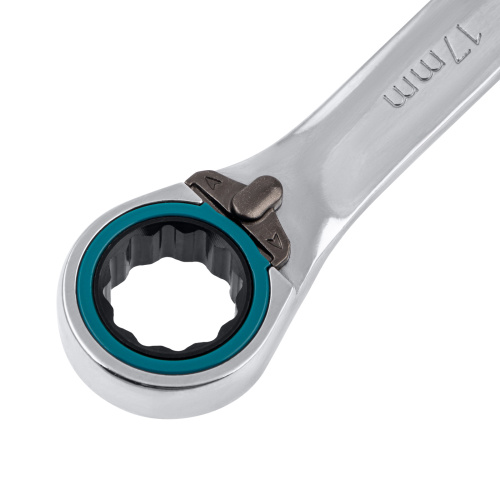 Набор ключей комбинированных с трещоткой, 8-19 мм, 7 шт, реверсивные, CrV Gross по ценам производителя в Челябинске с доставкой по всей России