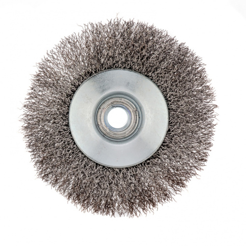 Щетка для УШМ, 115 мм, М14, "тарелка", витая проволока 0.3 мм Сибртех по ценам производителя в Челябинске с доставкой по всей России