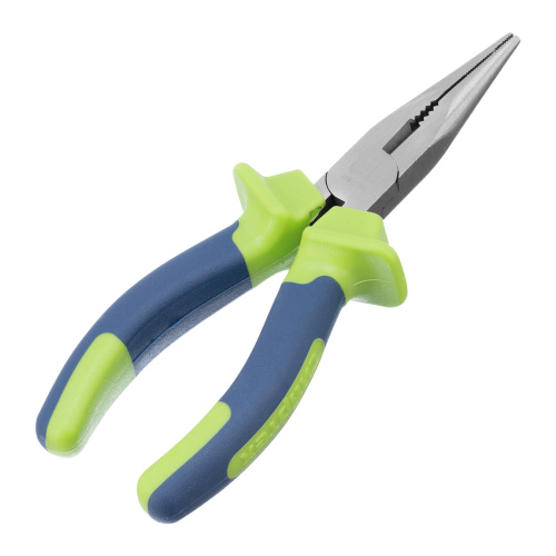 Длинногубцы прямые, 160 мм, двухкомпонентные рукоятки Сибртех по ценам производителя в Челябинске с доставкой по всей России