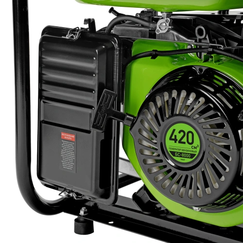 Генератор бензиновый БС-8000, 6,6 кВт, 230В, четырехтактный, 25 л, ручной стартер Сибртех по ценам производителя в Челябинске с доставкой по всей России