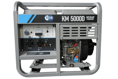 Генератор дизельный 5,0 кВт 220В с электростартером и колесами TOR KM5000D по ценам производителя в Челябинске с доставкой по всей России