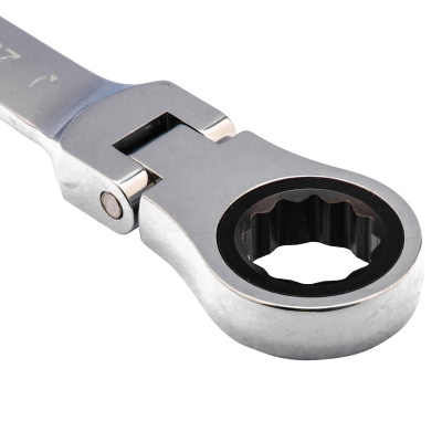 Ключ комбинированный трещоточный, 27 мм, CrV, шарнирный, зеркальный хром Matrix по ценам производителя в Челябинске с доставкой по всей России