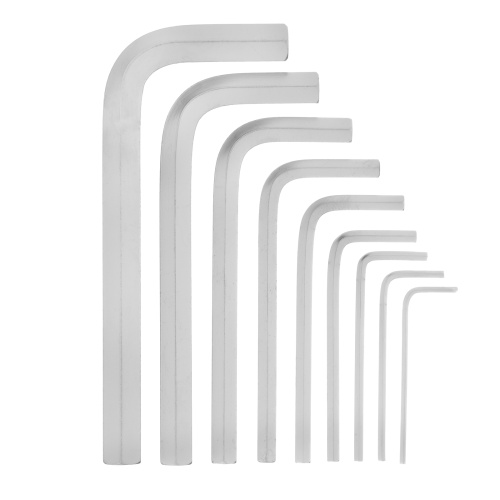 Набор ключей имбусовых HEX, 2-12 мм, CrV, 9 шт, короткие с сатинированным покрытием Matrix по ценам производителя в Челябинске с доставкой по всей России