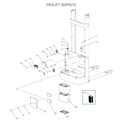 Зарядное устройство для штабелеров SDR 1-1,2 т, SDR1635 Li-ion (24В, 15А) по ценам производителя в Челябинске с доставкой по всей России