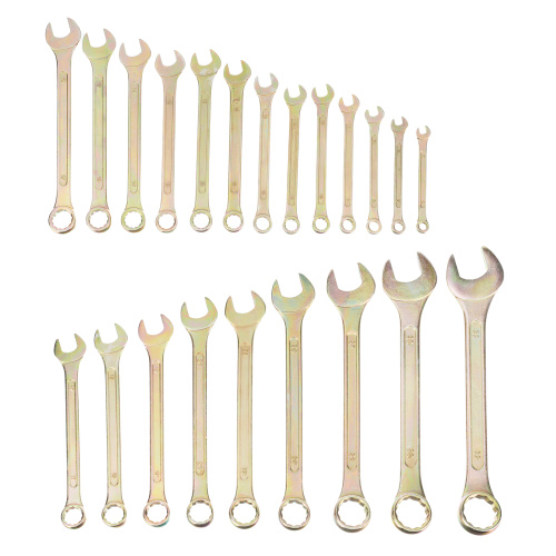 Набор ключей комбинированный 6-32 мм, 22 шт, желтый цинк Сибртех по ценам производителя в Челябинске с доставкой по всей России