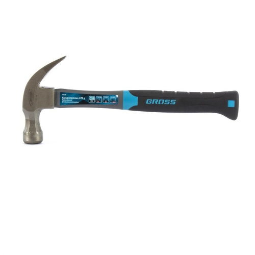 Молоток-гвоздодер, 570 г, фибергласовая трехкомпонентная рукоятка Gross по ценам производителя в Челябинске с доставкой по всей России
