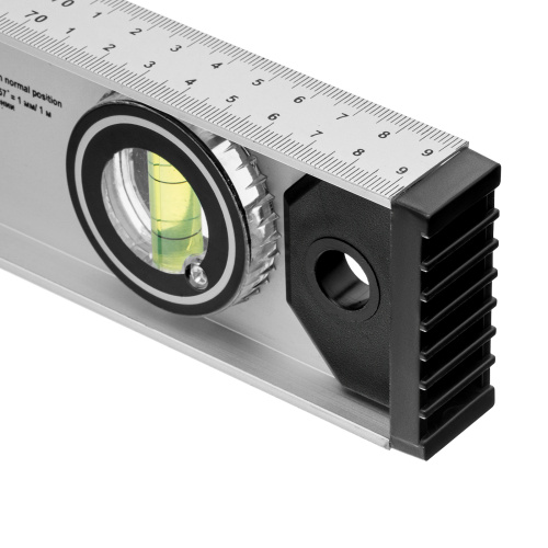 Уровень алюминиевый "Рельс", 800 мм, 3 глазка (1 поворотный) Matrix по ценам производителя в Челябинске с доставкой по всей России