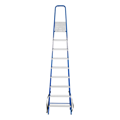 Стремянка, 9 ступеней, стальной профиль, алюминиевые ступени Сибртех по ценам производителя в Челябинске с доставкой по всей России