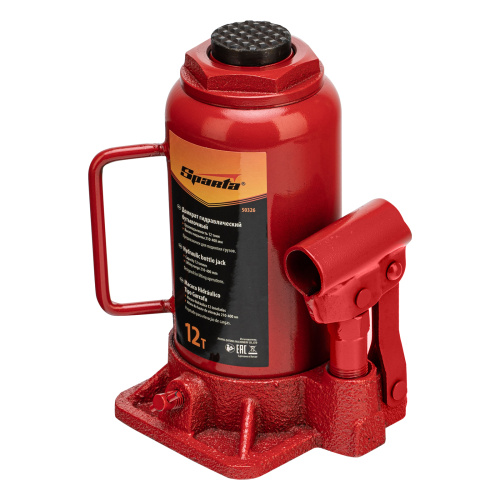 Домкрат гидравлический бутылочный, 12 т, h подъема 210-400 мм Sparta по ценам производителя в Челябинске с доставкой по всей России