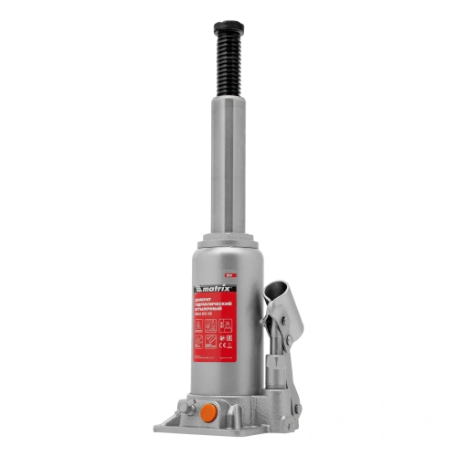 Домкрат гидравлический бутылочный, 5 т, h подъема 197-382 мм Matrix по ценам производителя в Челябинске с доставкой по всей России