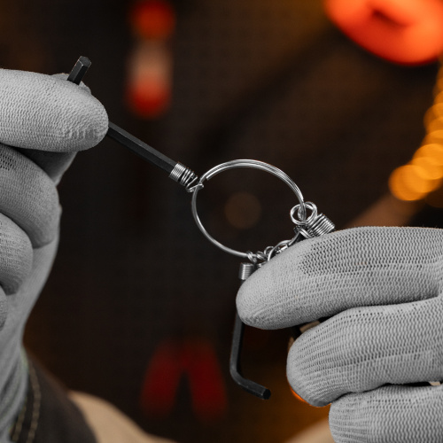 Набор ключей имбусовых HEX, 1.5-10 мм, CrV, 10 шт, оксидированные, на кольце Sparta по ценам производителя в Челябинске с доставкой по всей России