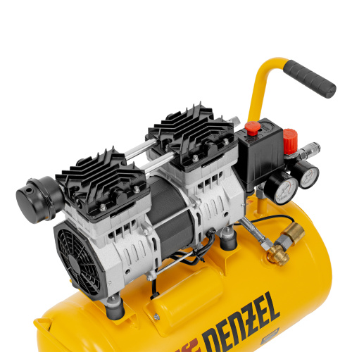 Компрессор DLS950/24 безмаслянный малошумный 950 Вт, 165 л/мин, ресивер 24 л Denzel по ценам производителя в Челябинске с доставкой по всей России