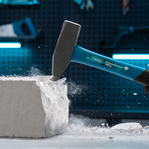 Молоток слесарный, 1000 г, квадратный боек, фибергласовая обрезиненная рукоятка Gross по ценам производителя в Челябинске с доставкой по всей России