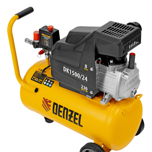 Компрессор воздушный DK1500/24, Х-PRO 1.5 кВт, 230 л/мин, 24 л Denzel по ценам производителя в Челябинске с доставкой по всей России