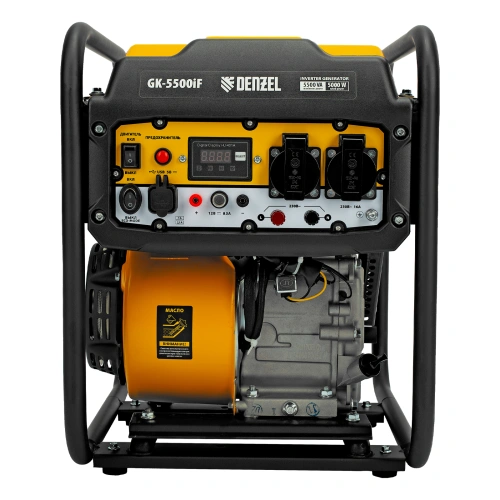 Генератор инверторный GK-5500iF, 5,5 кВт, 230 В, ручной старт DENZEL по ценам производителя в Челябинске с доставкой по всей России