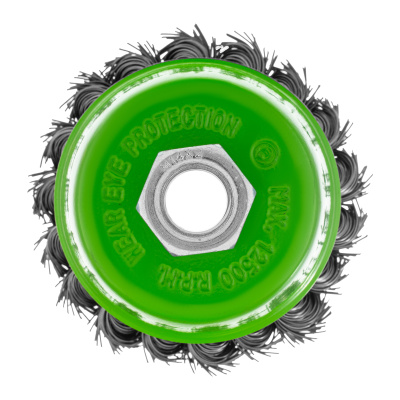 Щетка для УШМ, 75 мм, М14, "чашка", крученая металлическая проволока Сибртех купить в Москве с доставкой по всей России | ProtosMarket.ru