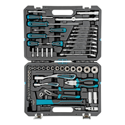 Набор инструментов, 1/4", 1/2", CrV, 120 зубьев, 76 предметов Gross по ценам производителя в Челябинске с доставкой по всей России