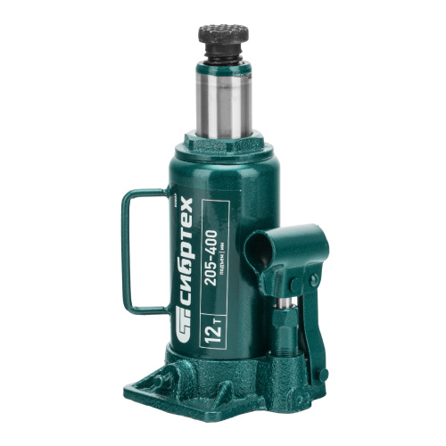 Домкрат гидравлический бутылочный, 12 т, 205-400 мм Сибртех по ценам производителя в Челябинске с доставкой по всей России