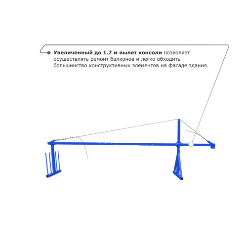 Строительная люлька ZLP-800 (длина платформы 10 м, длина троса 100 м) по ценам производителя в Челябинске с доставкой по всей России