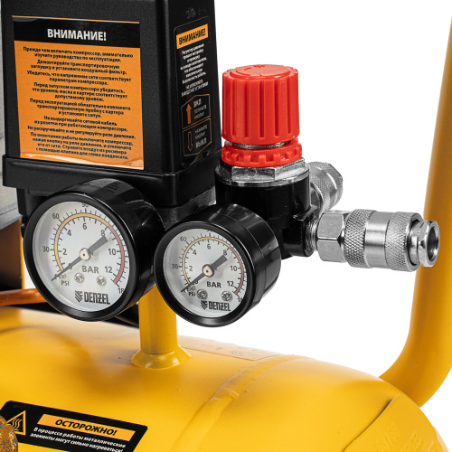 Компрессор воздушный прям. привод DCV1800/50, 1,8 кВт, 50 литров, 320 л/мин Denzel по ценам производителя в Челябинске с доставкой по всей России