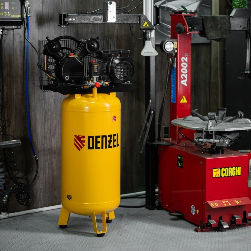 Компрессор воздушный BCV2200/100V, ременный привод , 2.3 кВт, 100 литров, 440 л/мин Denzel по ценам производителя в Челябинске с доставкой по всей России