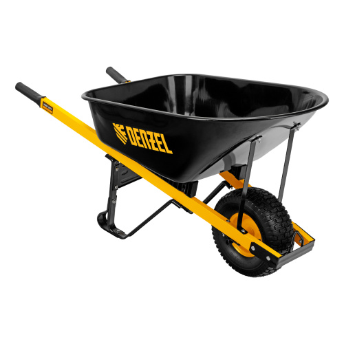 Тачка строительная, усиленная, объем 140 л, 230 кг, колесо 15х6.00-6 Denzel по ценам производителя в Челябинске с доставкой по всей России