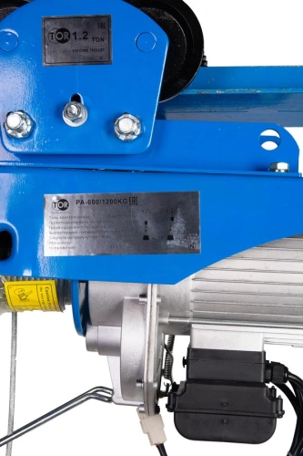 С ТЕЛЕЖКОЙ таль электрическая TOR PA 600/1200 кг 20/10 м (серия N) по ценам производителя в Челябинске с доставкой по всей России