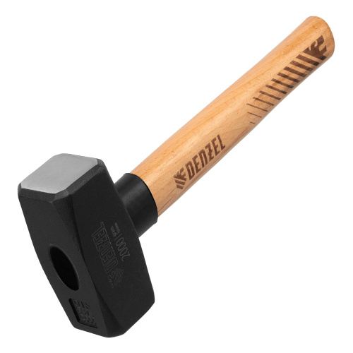 Кувалда, 2000 г, кованая головка, буковая рукоятка Denzel по ценам производителя в Челябинске с доставкой по всей России