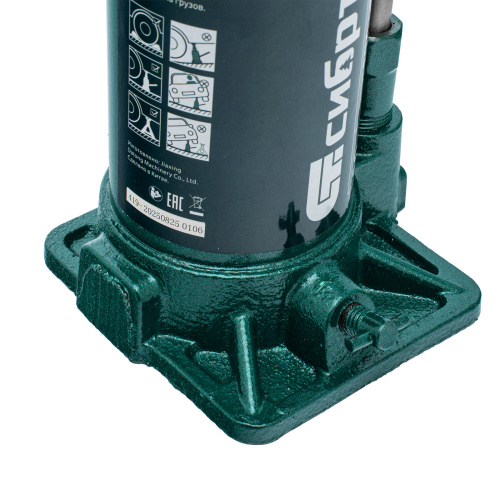 Домкрат гидравлический бутылочный, 10 т, 190-370 мм Сибртех по ценам производителя в Челябинске с доставкой по всей России