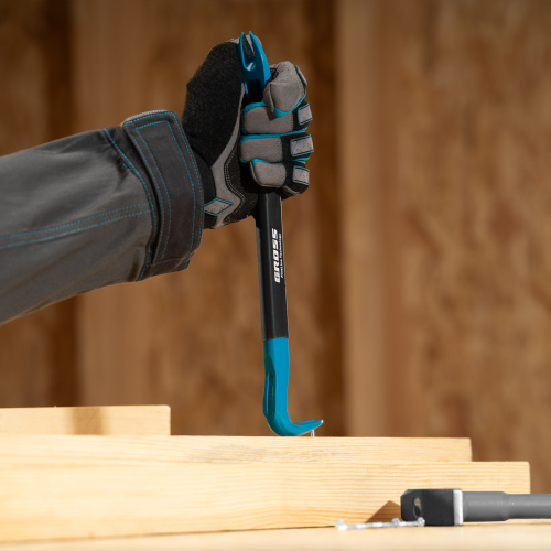 Лом-гвоздодер, обрезиненная рукоятка, 300 x 22 x 14мм Gross по ценам производителя в Челябинске с доставкой по всей России