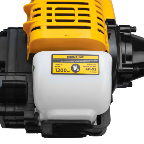 Триммер бензиновый DT-52E, 52 см3, неразъемная штанга, электростартер, состоит из 2 частей Denzel по ценам производителя в Челябинске с доставкой по всей России